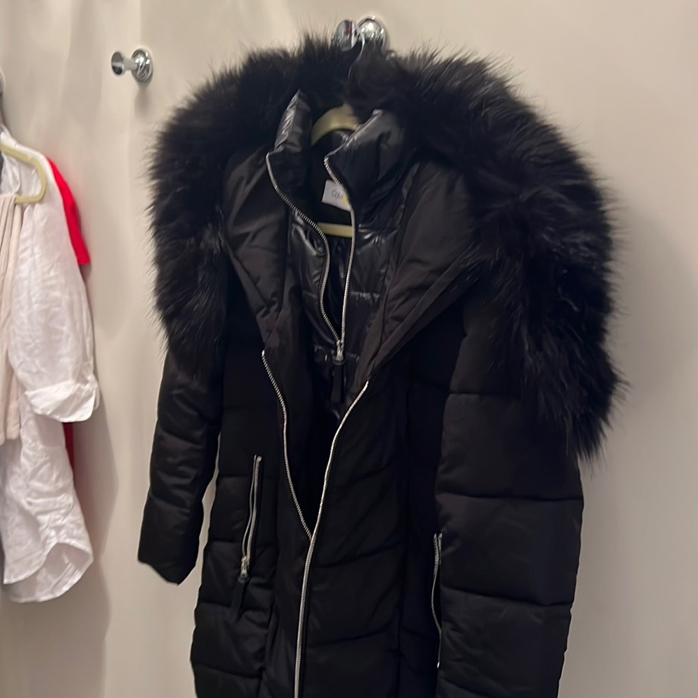 Double zip puffer coat